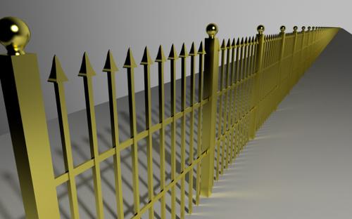 Ornamental Fence Array W /  Curve Mod preview image